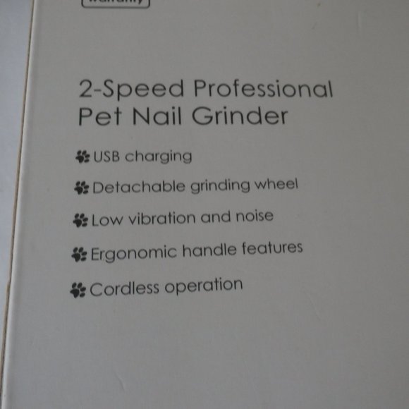 Casfuy Dog Nail Grinder Professional 2-Speed Electric Rechargeable - Picture 5 of 5